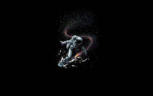 Astronaut Aesthetic Surfing In Space Wallpaper
