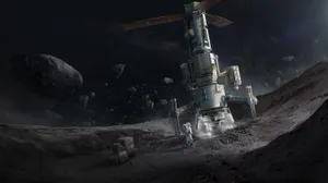 Astronaut Exploring The Vastness Of Space Wallpaper