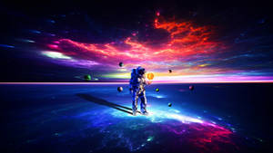 Astronaut In The Cosmos Wallpaper