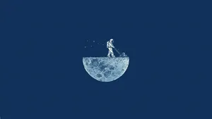 Astronaut Minimalist Hd Wallpaper