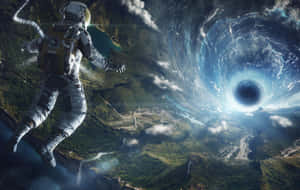 Astronaut Sucked Desktop Wallpaper