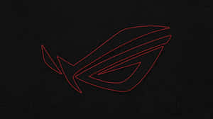 Asus R O G Logo Redon Black Wallpaper