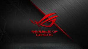 Asus Republic Of Gamers Gaming Laptop Logo Wallpaper