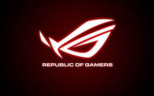 Asus Rog 4k Gaming Glowing Logo Wallpaper