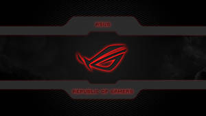 Asus Rog 4k Gaming Logo Glowing Red Wallpaper