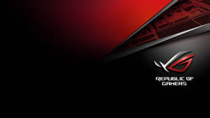 Asus Rog 4k Gaming Red And Black Logo Wallpaper