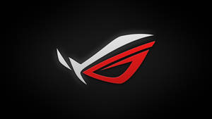 Asus Rog Logo On A Black Background Wallpaper