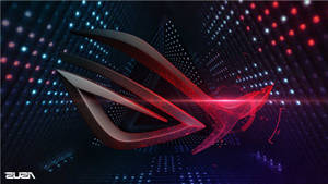 Asus Rog On Dotted Background Wallpaper