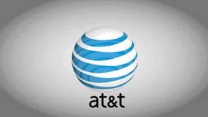At&t Logo On A Gray Background Wallpaper