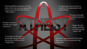 Atheist - A Poster With The Word Atheist Wallpaper