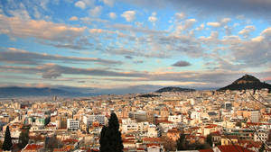 Athens Greece City View Wallpaper