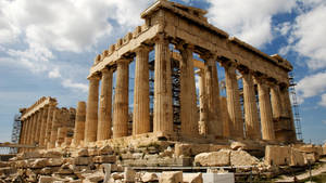 Athens Parthenon Old Structure Ruins Wallpaper