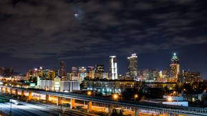 Atlanta Skyline With Sea Of Clouds Wallpaper