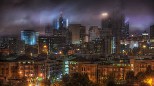 Atlanta With A Smoky Scene Wallpaper