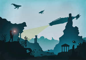 Atlantis The Lost Empire Underwater Civilization Wallpaper