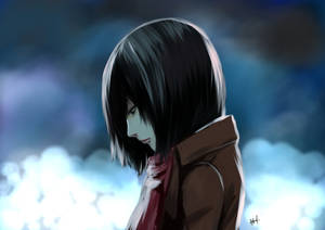 Attack On Titan Characters Mikasa Sad Wallpaper