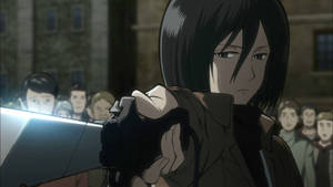 Attack On Titan Characters Mikasa Threat Wallpaper