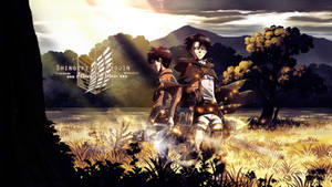 Attack On Titan Logo Art Wallpaper