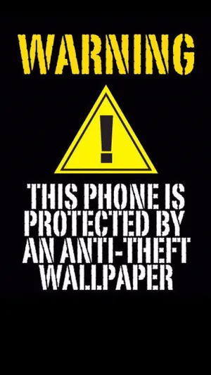 Attention Sign In High Contrast Scene Wallpaper