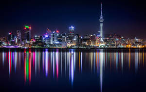 Auckland New Zealand City Lights Wallpaper
