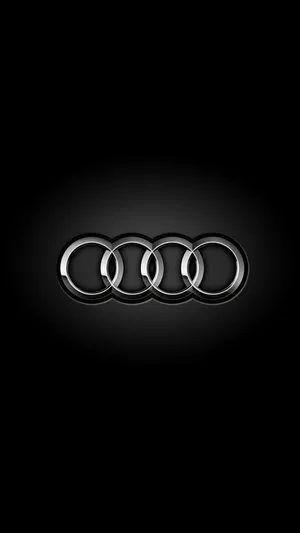 Audi Logo On Black Background Wallpaper