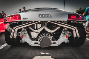 Audi R8 Exhaust System Wallpaper