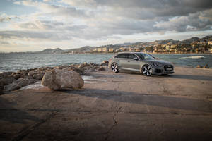 Audi Rs 6 By The Sea Wallpaper