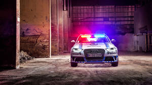 Audi Rs4 Police Car Wallpaper