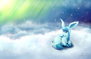Aurora Borealis Glaceon Wallpaper