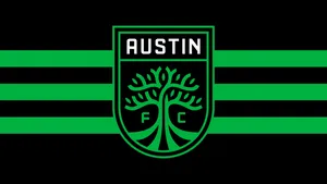 Austin Fc Soccer Club Logo Green Design Wallpaper
