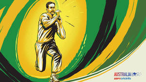 Australia Cricket Player Digital Art Wallpaper