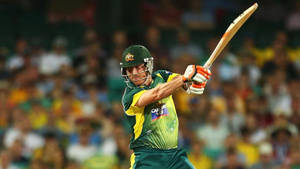 Australia Cricket Steve Smith Swinging Bat Wallpaper