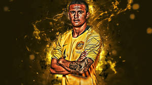 Australia National Football Team Tim Cahill Fan Art Wallpaper