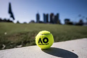 Australian Open Bright Neon Green Ball Wallpaper
