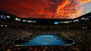 Australian Open Red Orange Cloud Wallpaper