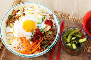 Authentic Korean Cuisine - Bibimbap Wallpaper