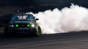 Auto Racing With Fumes Wallpaper