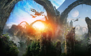 Avatar Pandora Planet Ship Wallpaper