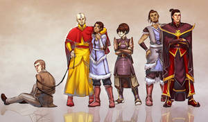 Avatar The Last Airbender Adult Characters Wallpaper