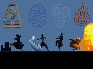 Avatar The Last Airbender Four Elements Wallpaper