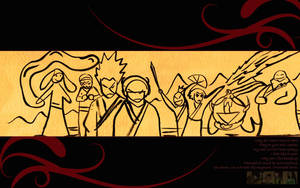 Avatar The Last Airbender Scroll Drawing Wallpaper
