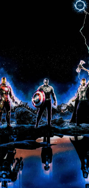 Avengers Galaxy S10 Plus Wallpaper