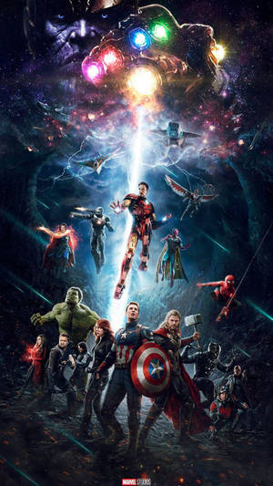 Avengers Infinity Gauntlet 4k Marvel Iphone Wallpaper