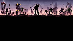 Avengers Infinity War 4k Silhouettes Wallpaper