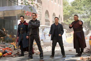 Avengers Infinity War 4k Wrecked Street Wallpaper
