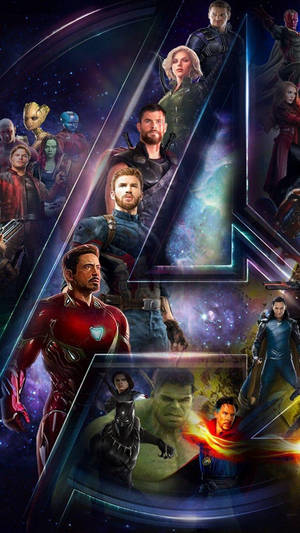 Avengers Iphone X Purple Galaxy Wallpaper