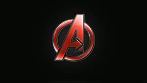 Avengers Letter A Logo In Red Wallpaper