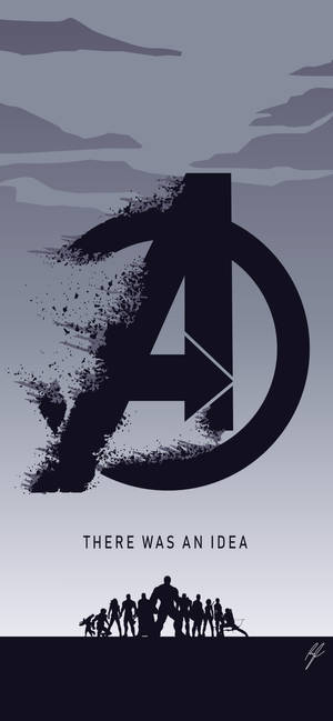 Avengers Logo Marvel Iphone X Wallpaper