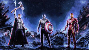 Avengers Trio 4k Marvel Iphone Wallpaper