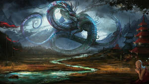 Awesome Ancient Chinese Dragon Fantasy Wallpaper